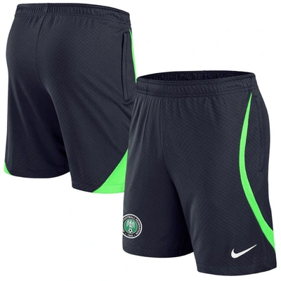 Nike Nigeria Strike  Men's Dri-fit Knit Soccer Shorts In Blue