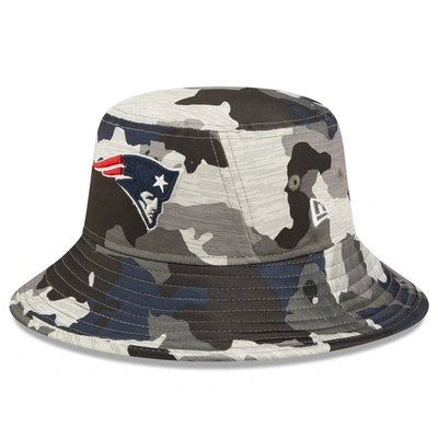 New Era Camo New England Patriots 2022 Nfl Training Camp Official Bucket Hat
