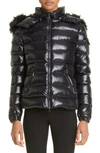 MONCLER BADYF DOWN JACKET WITH REMOVABLE FAUX FUR TRIM