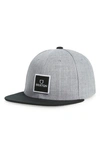 Brixton Alpha Snapback Hat In Grey