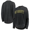 Pressbox Black Ucf Knights Vintage Wash Pullover Sweatshirt In Black