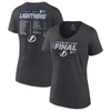 Fanatics Branded Heathered Charcoal Tampa Bay Lightning 2022 Stanley Cup Final Own Goal Roster V-nec In Heather Charcoal