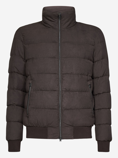 Herno Down Jacket In Brown