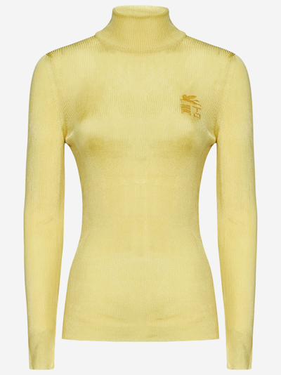 Etro Sweater In Yellow