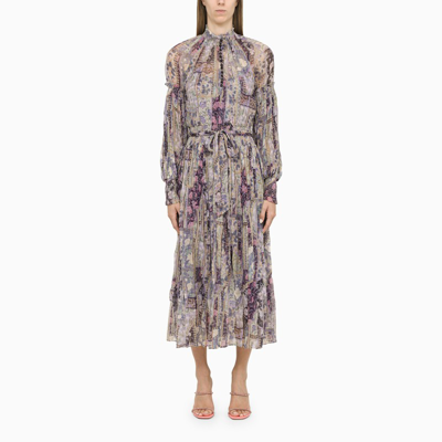 Zimmermann Long Lavender Silk Dress