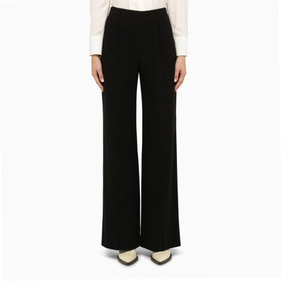 Chloé Black Wool And Cashmere Palazzo Trousers