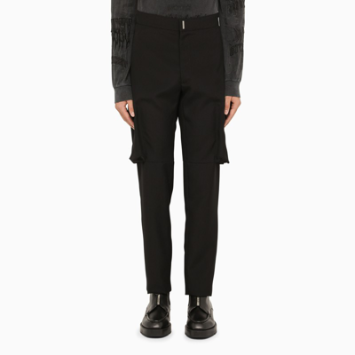 Givenchy Men's Slim Multi-cargo Trousers In Black