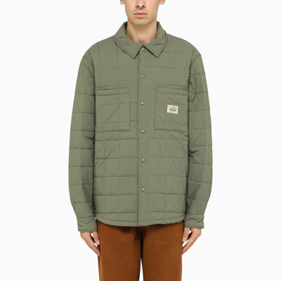 Stussy Fatigue Green Quilted Shirt Jacket