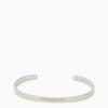 MAISON MARGIELA RIGID SILVER BRACELET WITH LOGO