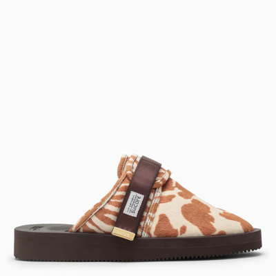 Suicoke Zavo-vhl Animalier Mules In Brown