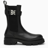 GIVENCHY BLACK LEATHER CHELSEA ANKLE BOOTS