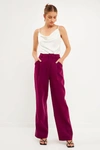 Endless Rose Classic Pleated Suit Trousers In Purple