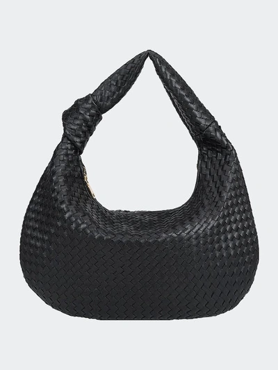 Melie Bianco Brigitte Black Large Shoulder Bag