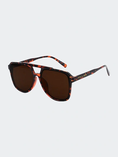 Fifth & Ninth Lagos 58m Polarized Aviator Sunglasses In Brown