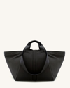 Transience Fortune Water-resistant Nylon Tote Bag In Black