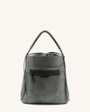 Transience Swing Water-resistant Mesh Nylon Shoulder Bag In Silver Mesh
