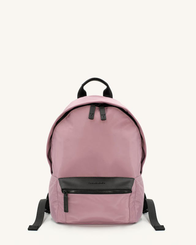 Transience Flight Zip Two-tone Nylon Backpack In Pink