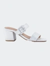 London Rag Doodle Block Heel Sandal In White
