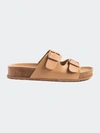 London Rag Minata Platform Buckled Slide Sandals In Brown