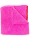 Jacquemus Textured Logo-embroidered Scarf In Pink
