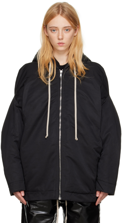 Rick Owens Drkshdw Zip-front Peter Jacket In Black