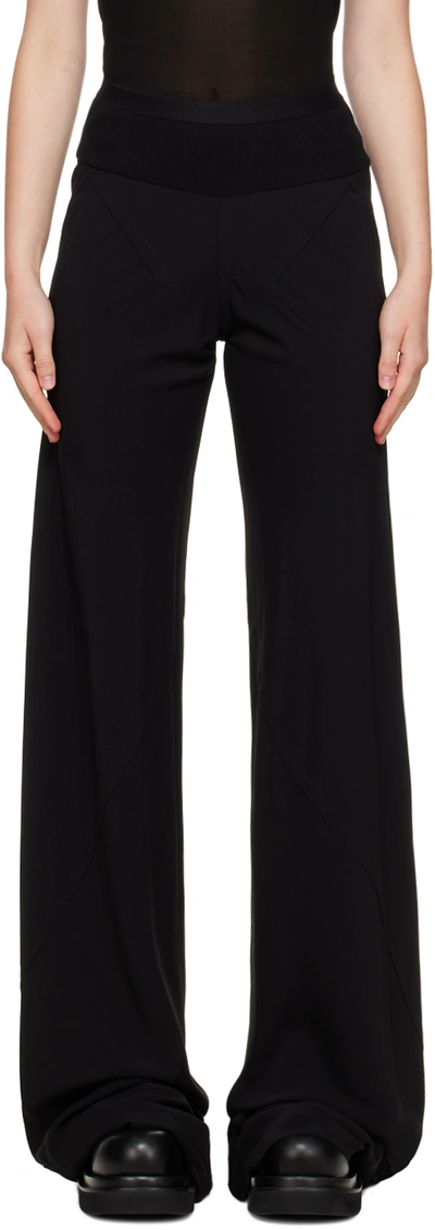 Rick Owens Forever Bias Wide-leg Trousers - 黑色 In Black