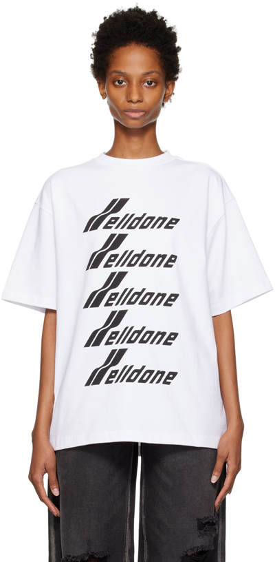 We11 Done White Selldone T-shirt