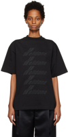 We11 Done Oversized Logo-print T-shirt In Black