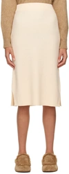 Max Mara Off-white Egizi Midi Skirt In 001 Ecru