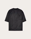 Valentino Nylon T-shirt With Stud Detail In Black