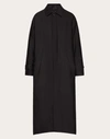 VALENTINO VALENTINO REVERSIBLE COAT IN COTTON, WOOL AND SILK BLEND WITH INNER BOMBER LAYER