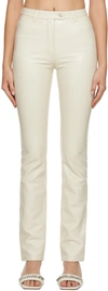 Courrèges Off-white Slim-fit Trousers In Off White
