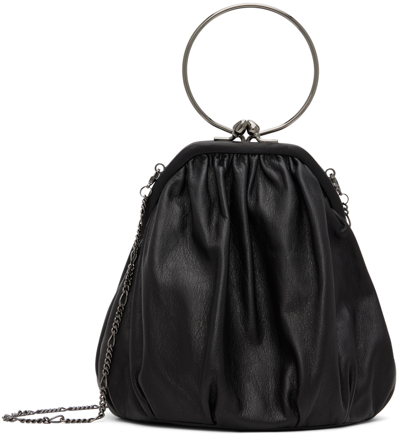 Yohji Yamamoto Black Clasp Shoulder Bag In 1 Black