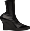Givenchy Nappa Leather Ankle Boots With 8 Cm Wedge Height In 001 Black