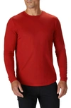 Cuts Crewneck Long Sleeve T-shirt In Maraschino