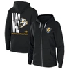 Wear By Erin Andrews Black Nashville Predators Sponge Fleece Full-zip Hoodie In Black