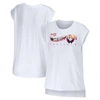 Wear By Erin Andrews Women's  White Washington Capitals Greetings From Muscle T-shirt In White