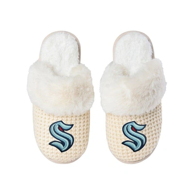 Foco Seattle Kraken Open Back Slippers In Cream