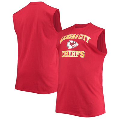 Profile Red Kansas City Chiefs Big & Tall Muscle Tank Top