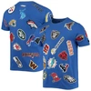 Pro Standard Royal Nfl League Wordmark T-shirt In Royal