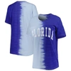 Gameday Couture Royal Florida Gators Find Your Groove Split-dye T-shirt In Royal