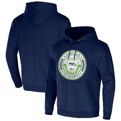 Nfl X Darius Rucker Collection By Fanatics College Navy Seattle Seahawks Washed Pullover Hoodie