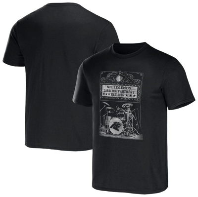 Nfl X Darius Rucker Collection By Fanatics Black Carolina Panthers Band T-shirt