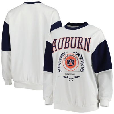 Gameday Couture Women's  Navy Auburn Tigers It's A Vibe Dolman Pullover Sweatshirt