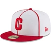 New Era White/red Pittsburgh Crawfords Cooperstown Collection Turn Back The Clock 59fifty Fitted Hat In White