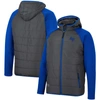 Colosseum Men's  Charcoal, Royal Air Force Falcons Good On You Raglan Full-zip Jacket In Charcoal