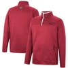 COLOSSEUM COLOSSEUM CARDINAL ARKANSAS RAZORBACKS REBOUND QUARTER-SNAP JACKET