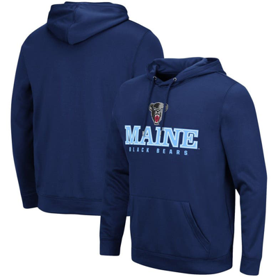 Colosseum Navy Maine Black Bears Lantern Pullover Hoodie
