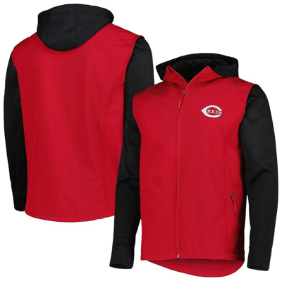 Dunbrooke Men's  Red, Black Cincinnati Reds Alpha Full-zip Jacket In Red,black
