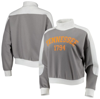 Gameday Couture Gray Tennessee Volunteers Make It A Mock Sporty Pullover Sweatshirt In Gray